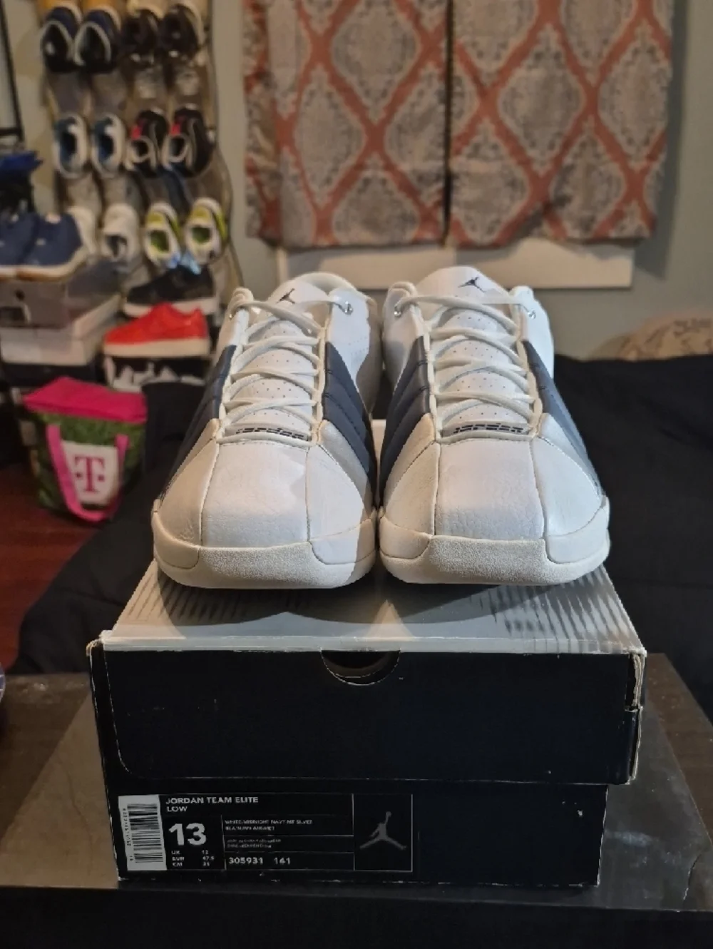 Jordan Team Elite Low Rare 'White Midnight Navy' (2002) EUC W/OG BOX